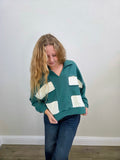 Willow Striped V-Neck Top