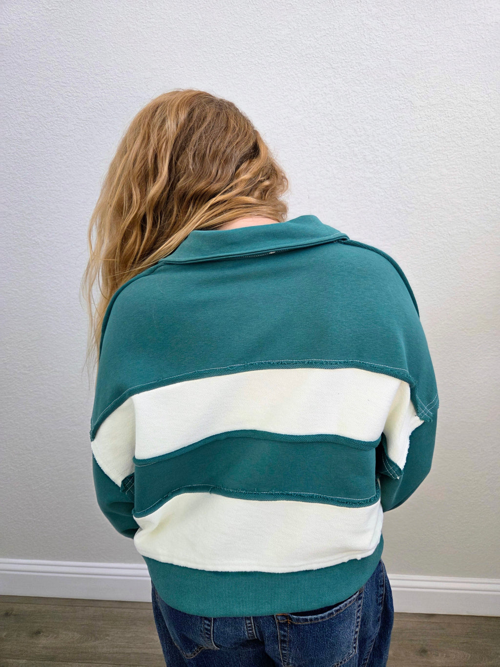 Willow Striped V-Neck Top