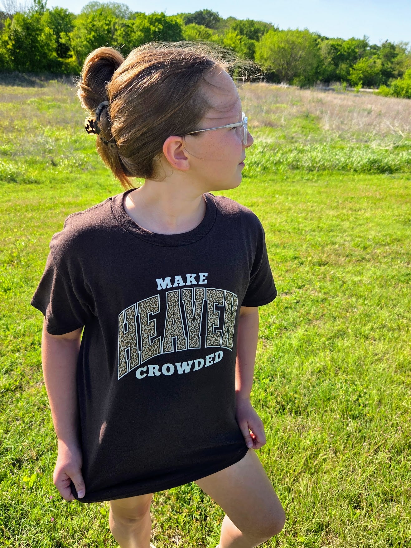 Make Heaven Crowded Leopard Tee