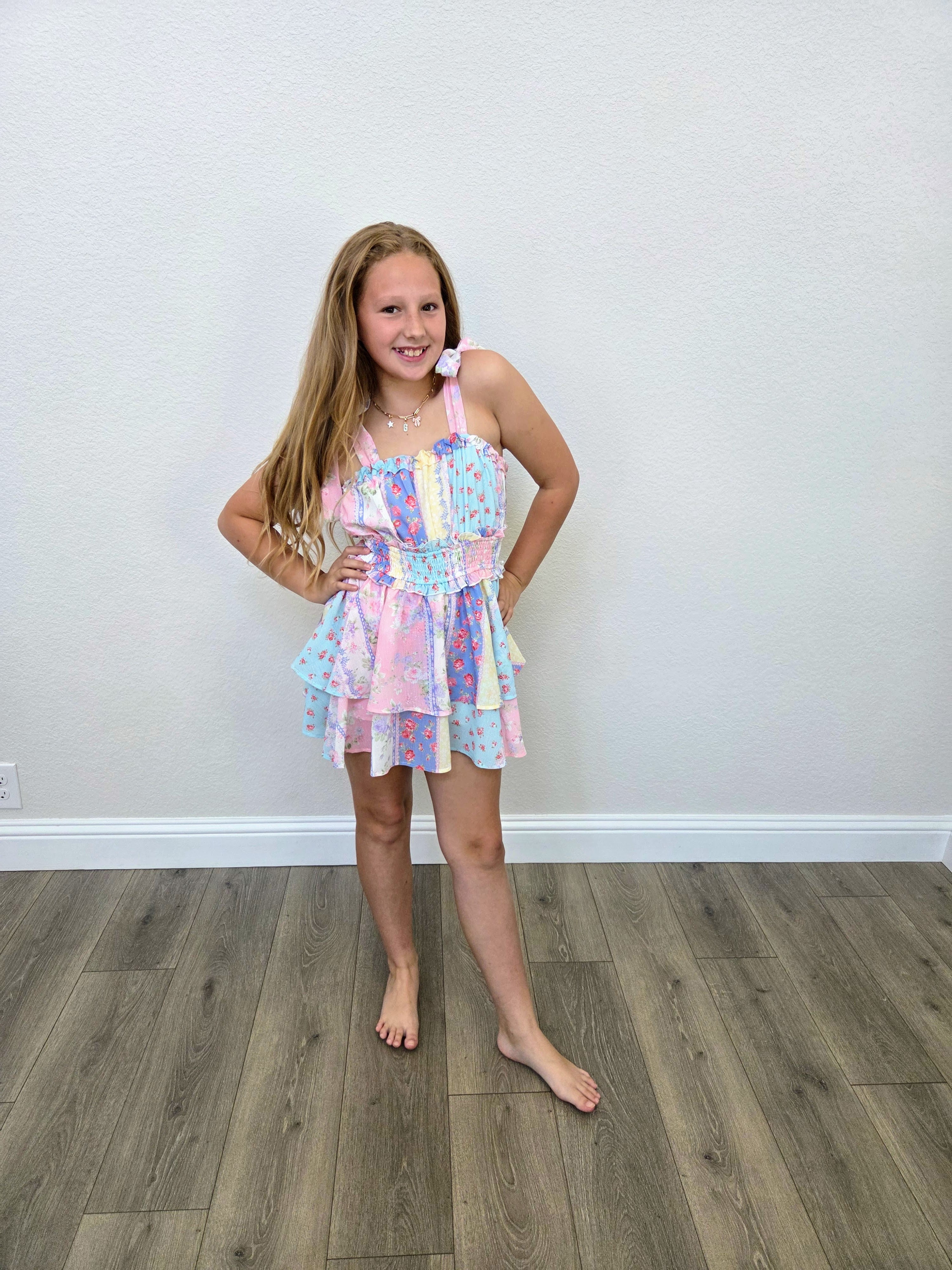 Pastel Patchwork Romper