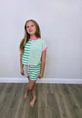 Stripe Block Shorts