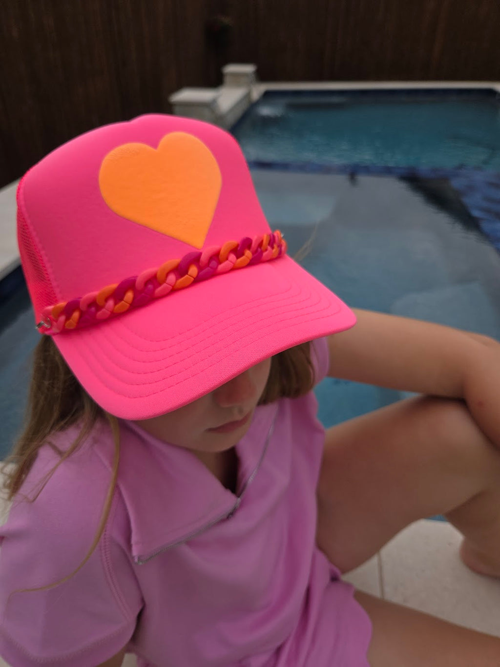 Neon Heart Trucker Hat