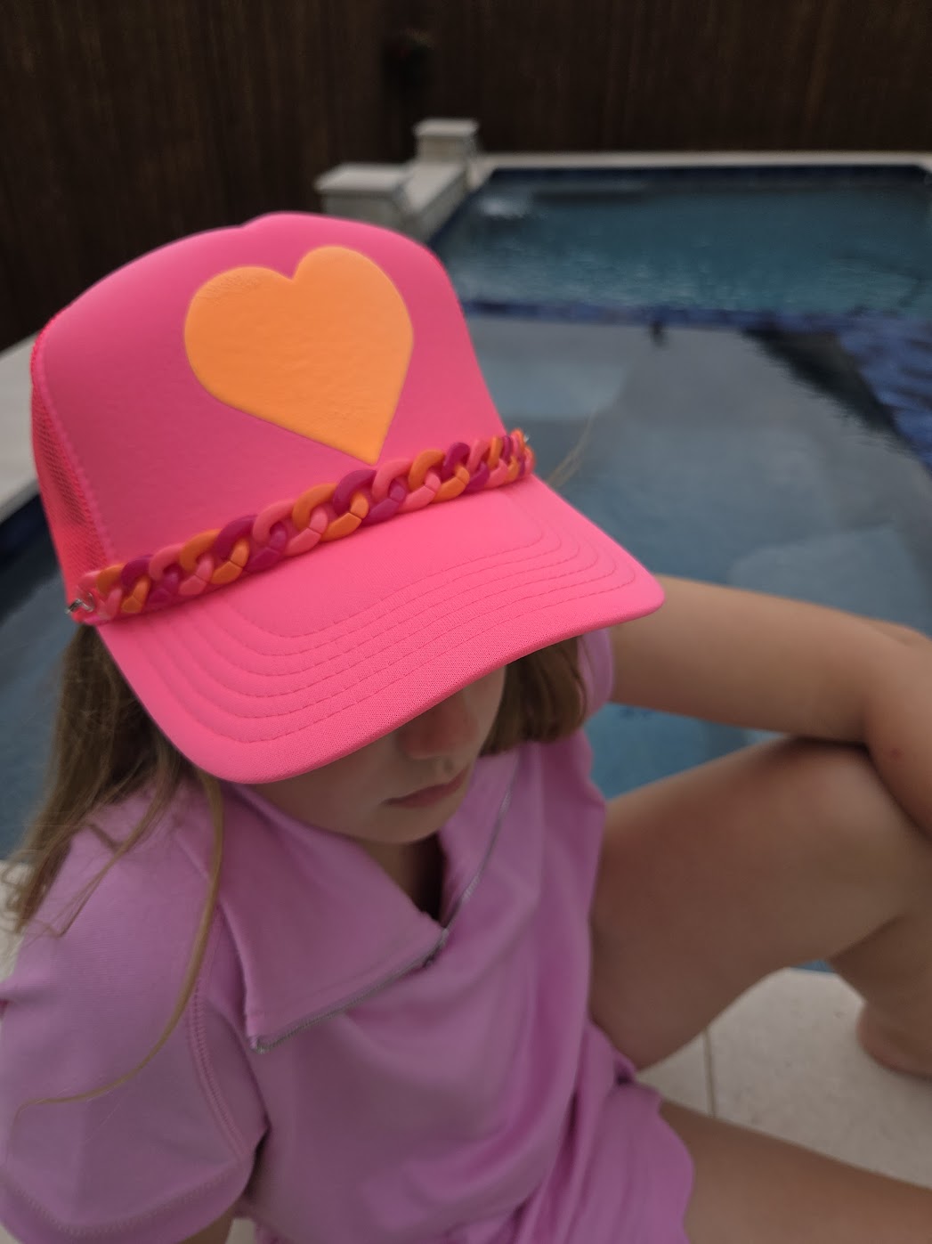 Neon Heart Trucker Hat