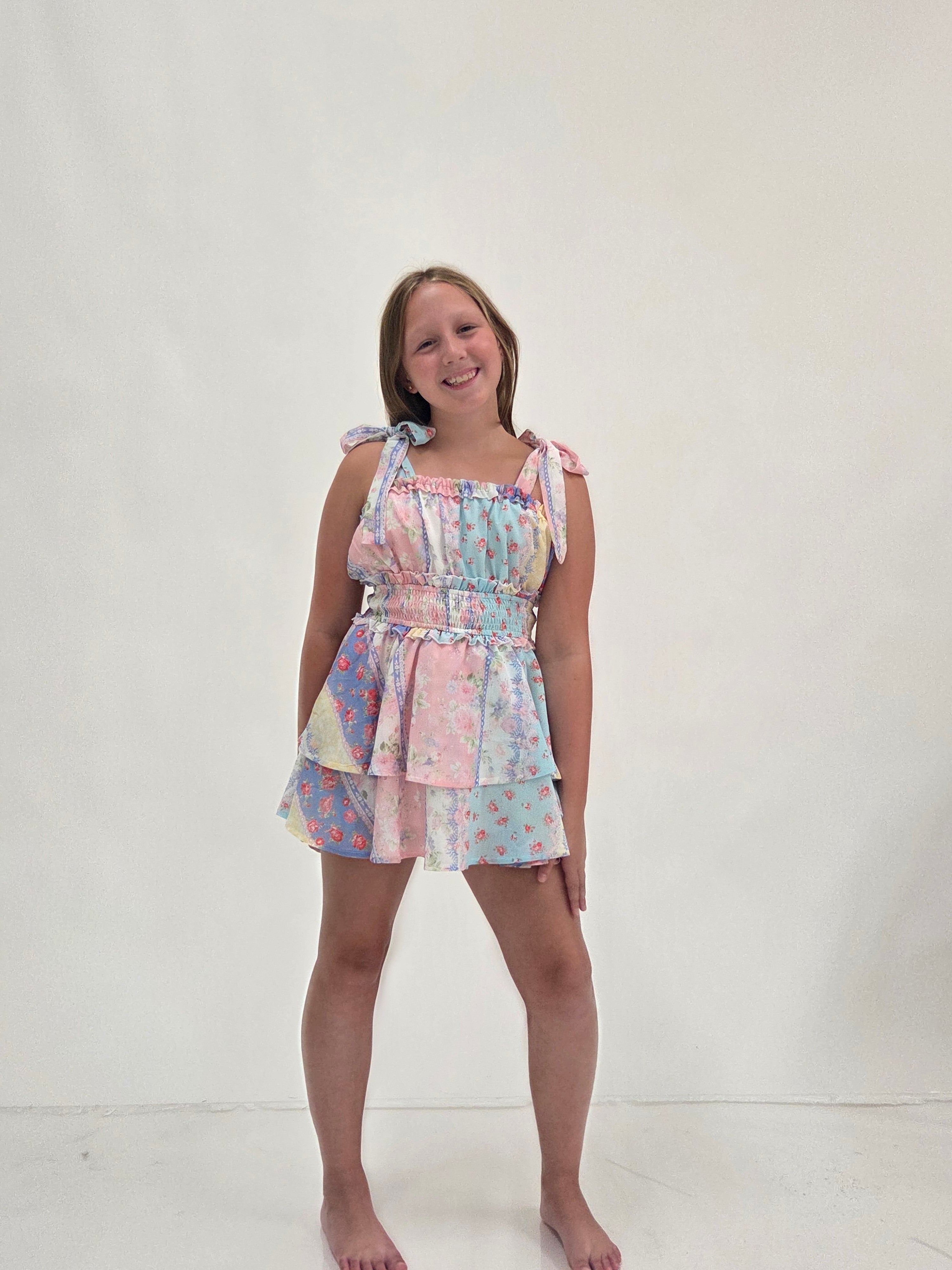 Pastel Patchwork Romper