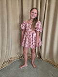 Bri Floral Print Cotton Bubble Dress