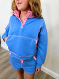 Lydia Quilted Contrast Long Sleeve Top