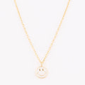 White Smiley Face Necklace