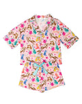 Kids Silky Cowgirl Candy Short Sleeve Short Set