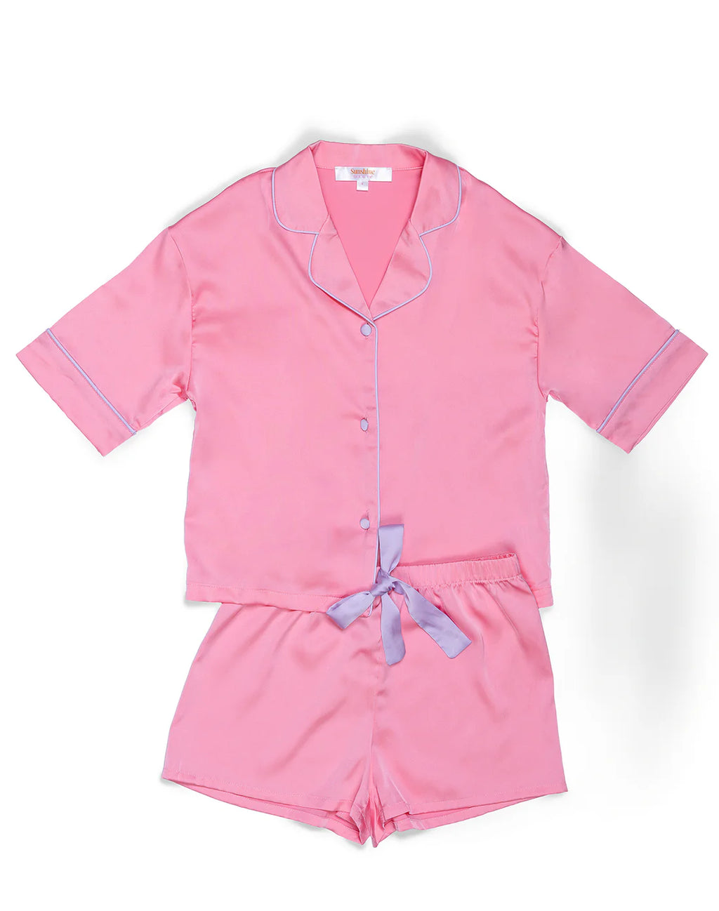 Kids Silky Bubblegum Short Sleeve Short Set