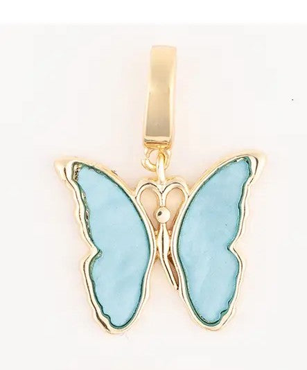 Blue Butterfly Charm