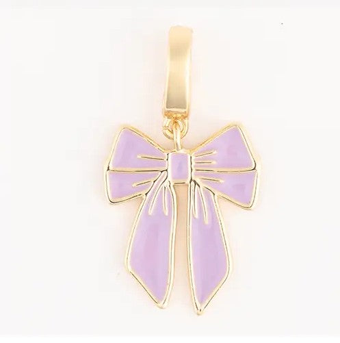 Lavender Bow Charm