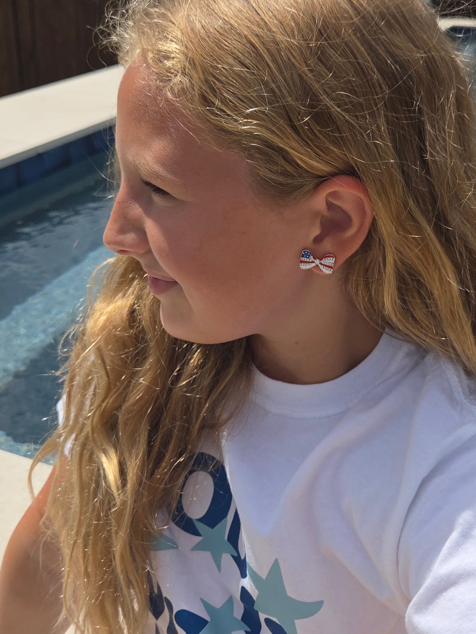 Americana Bow Earring