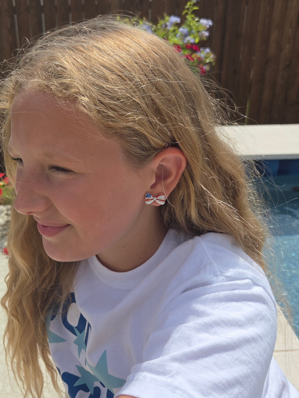 Americana Bow Earring