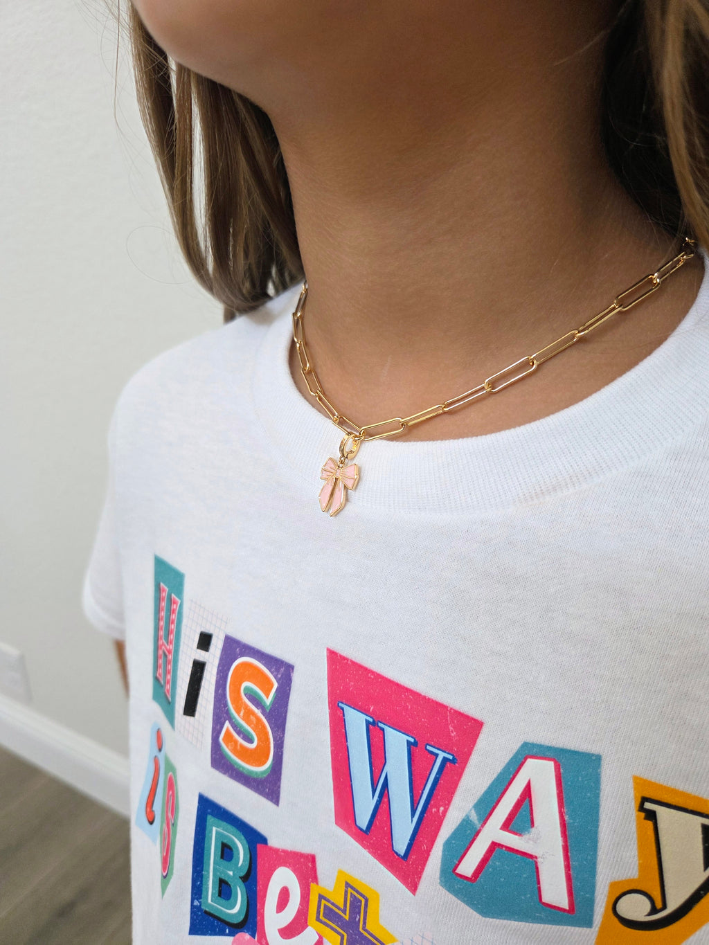 Pink Bow Charm
