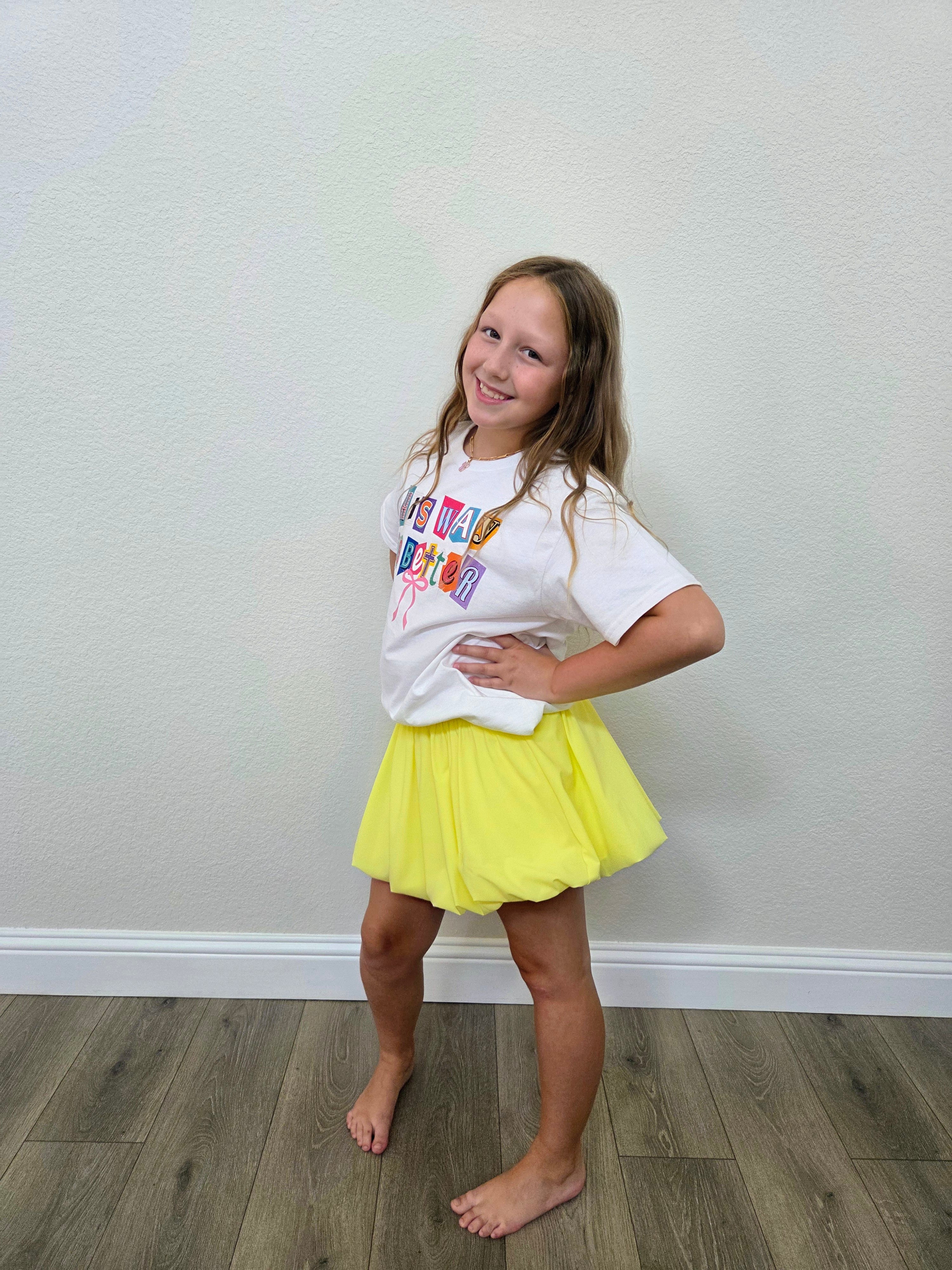 Court Bubble Skirt - Citrine
