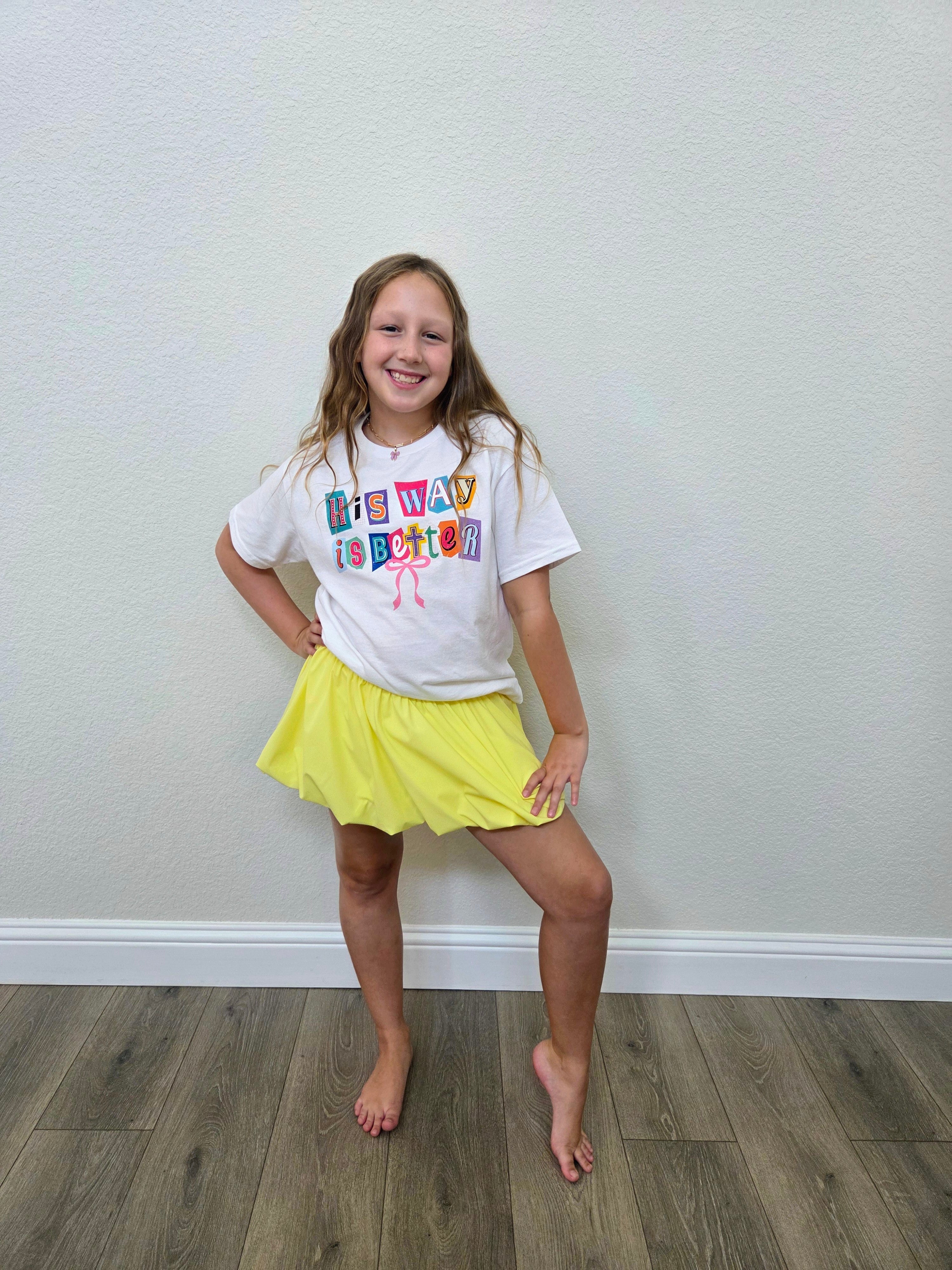 Court Bubble Skirt - Citrine