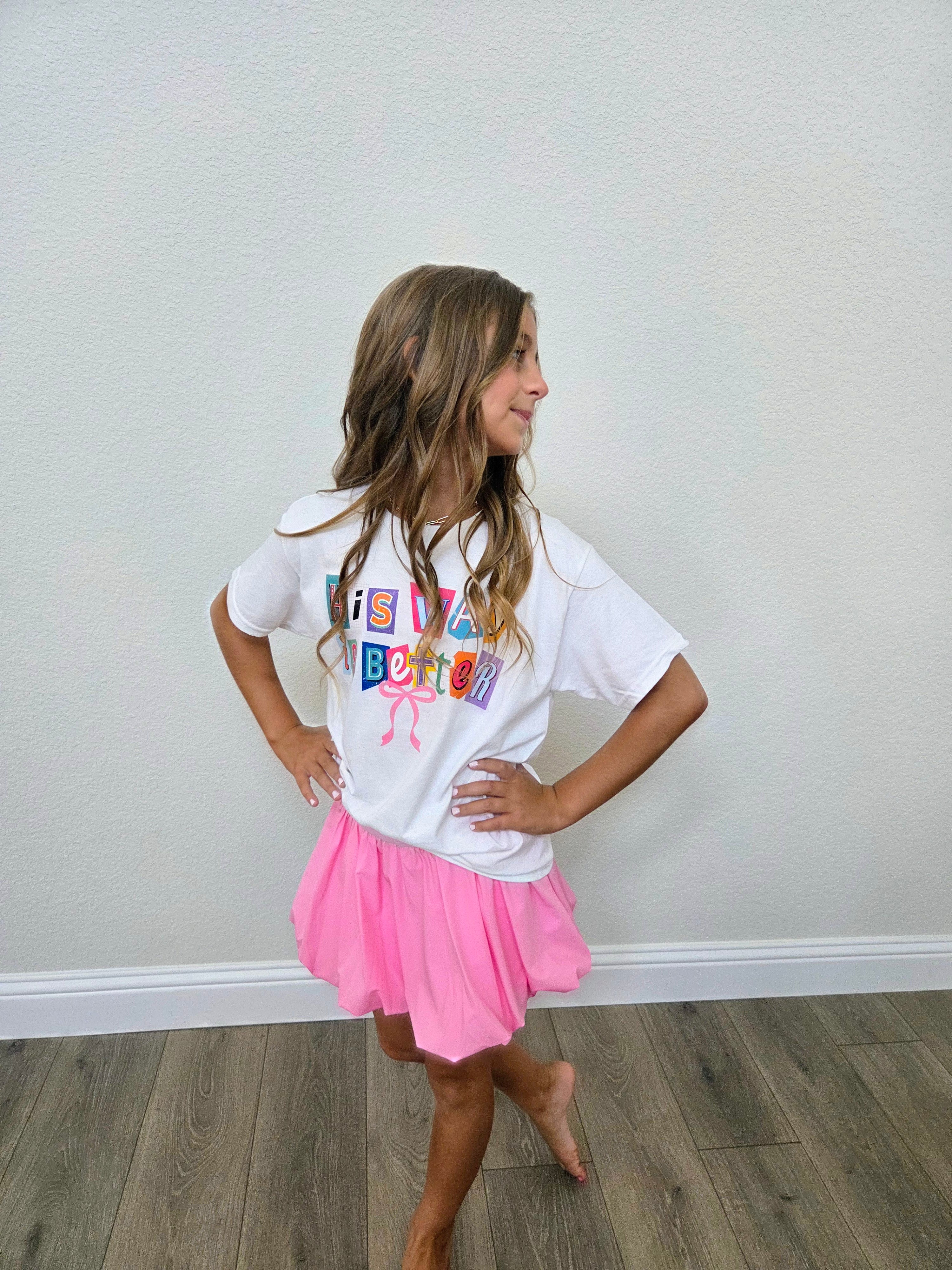 Court Bubble Skirt - Petal Pink