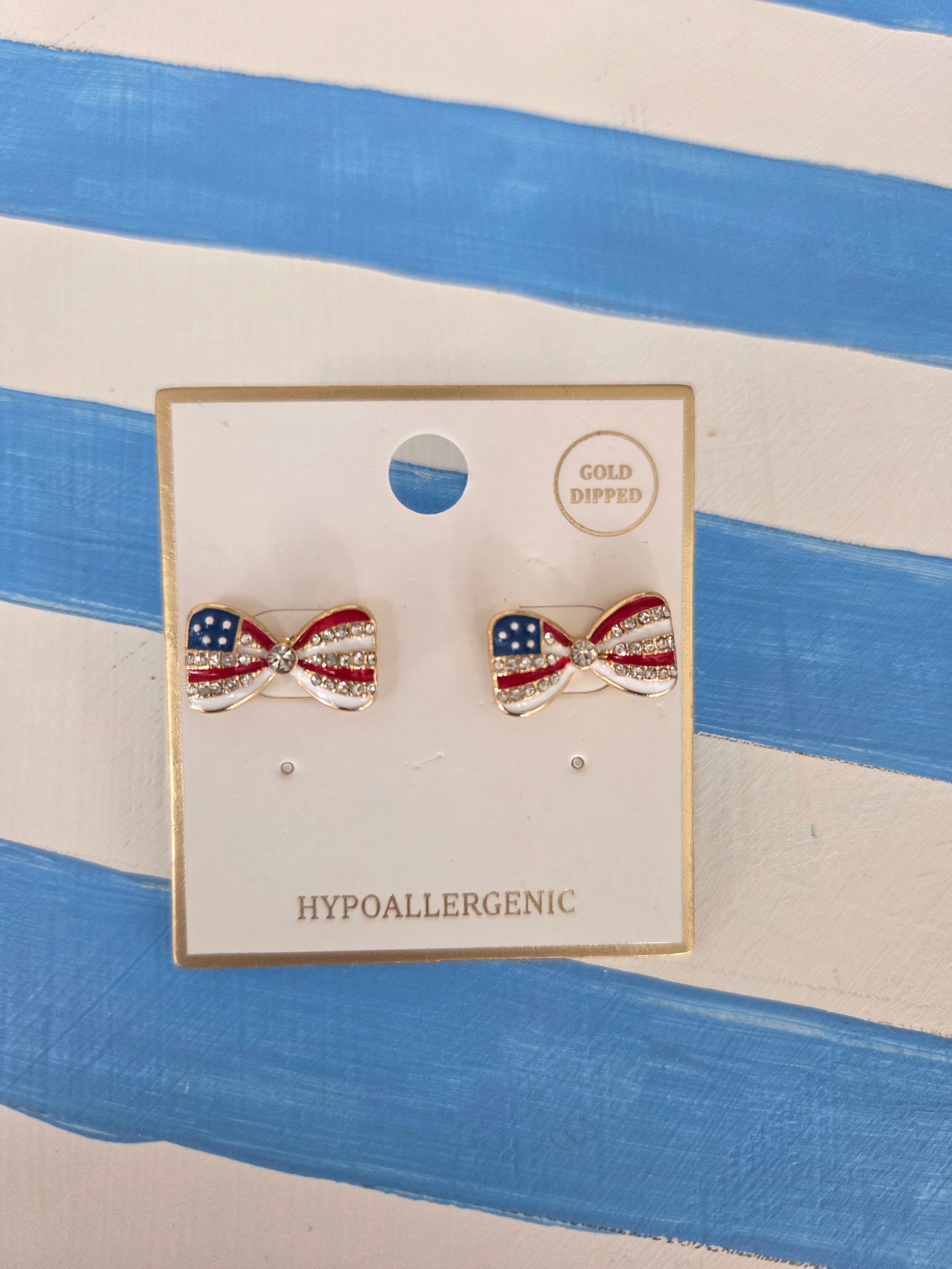 Americana Bow Earring