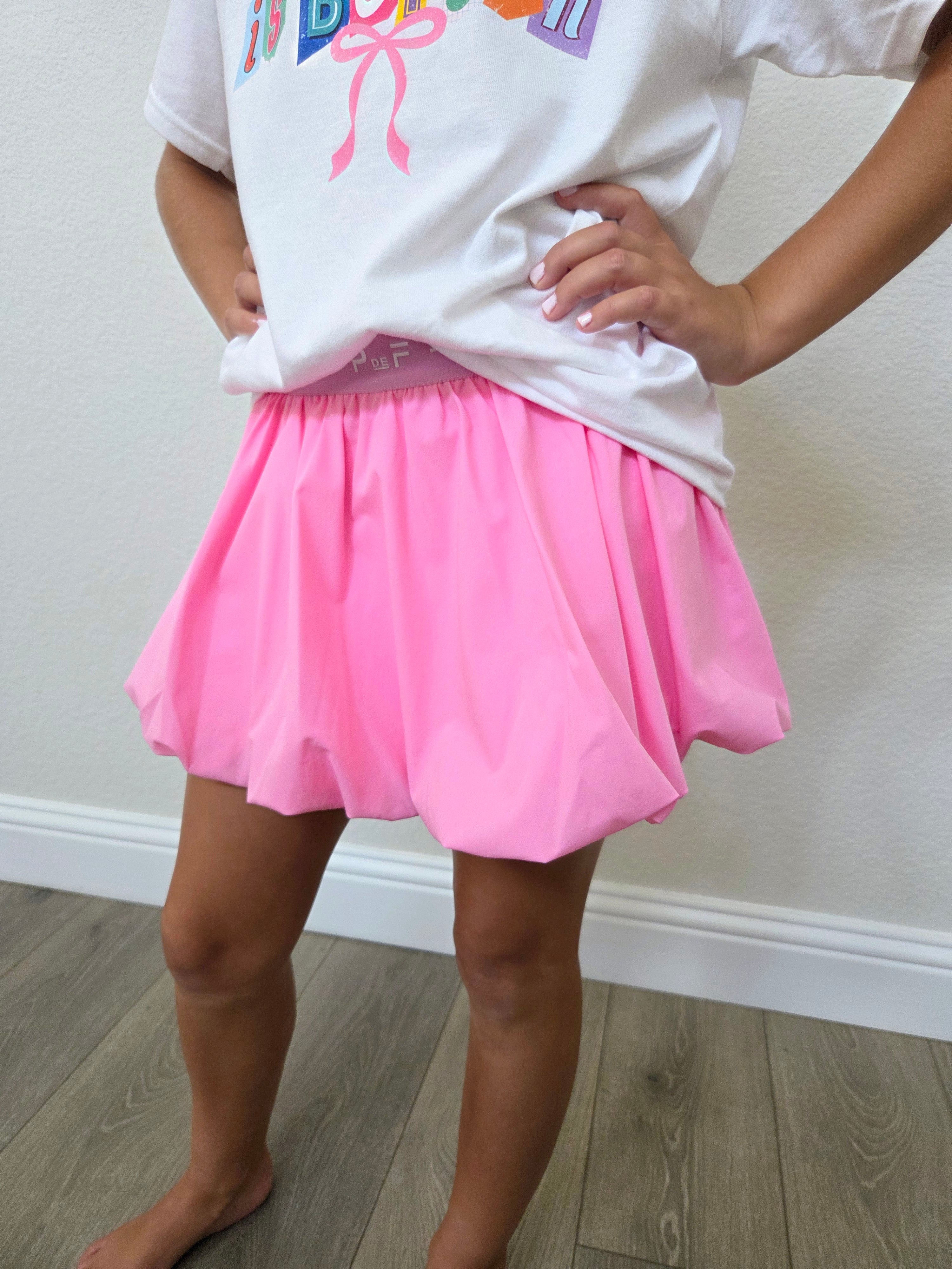 Court Bubble Skirt - Petal Pink