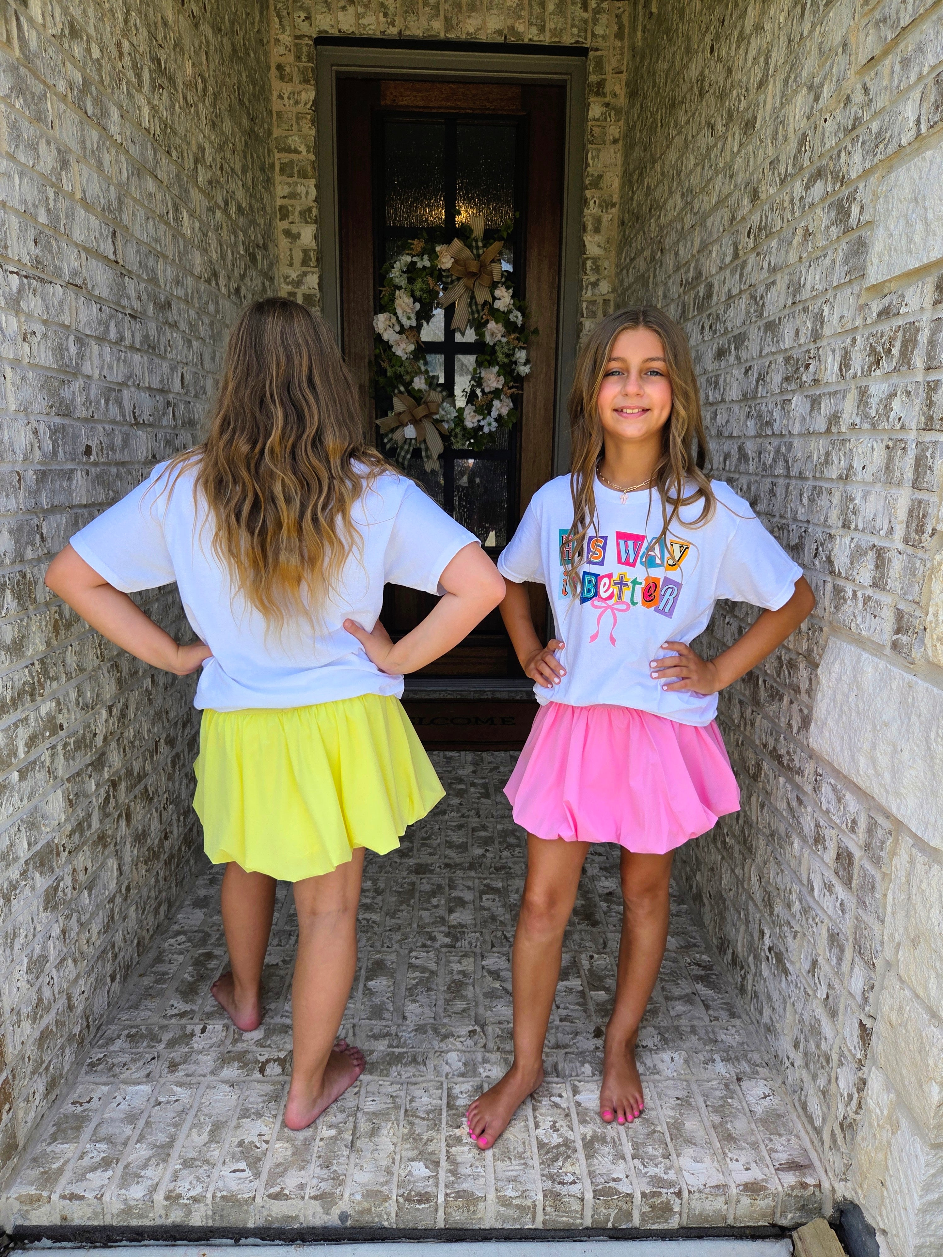 Court Bubble Skirt - Petal Pink