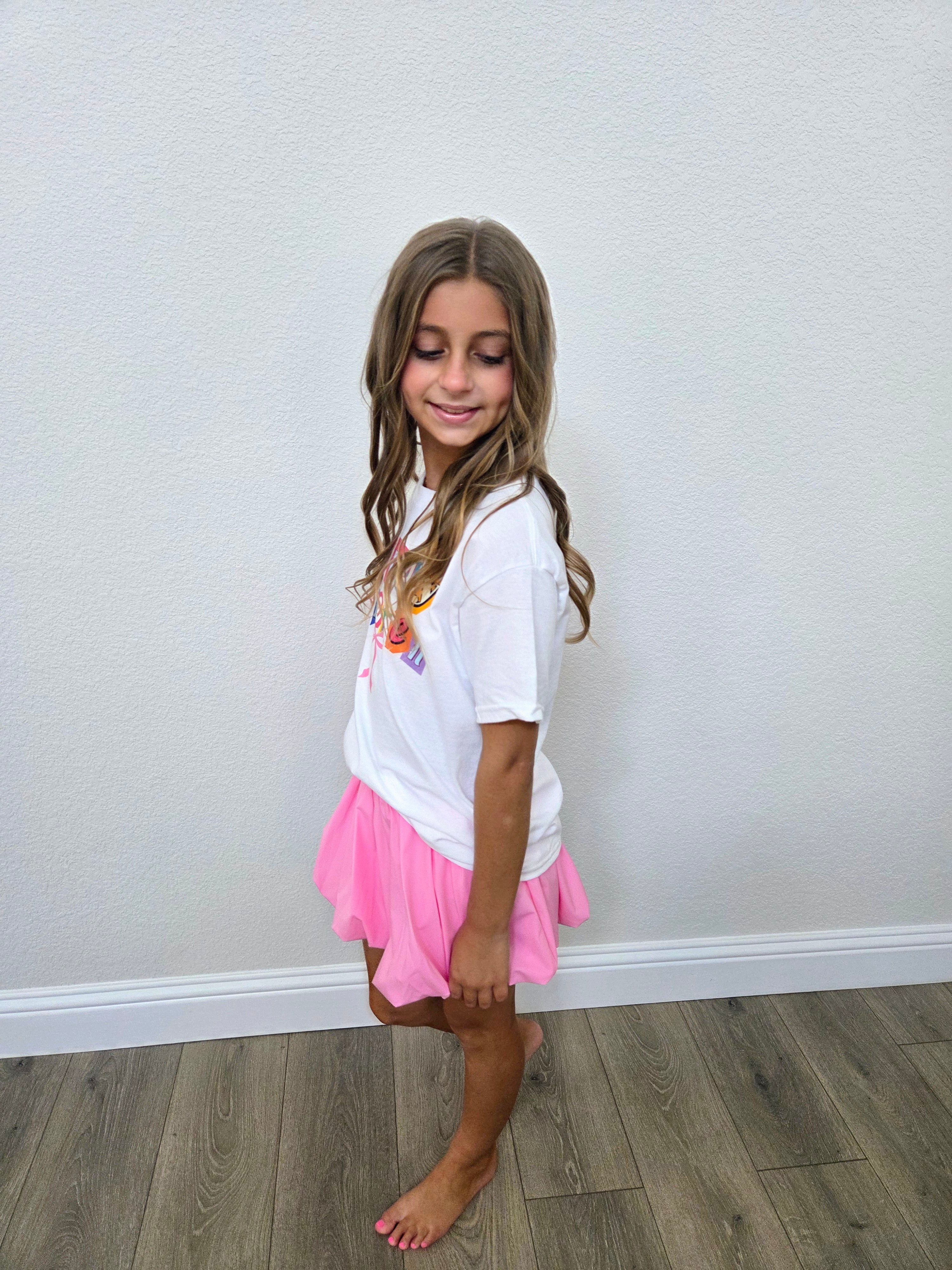 Court Bubble Skirt - Petal Pink
