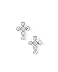 Clara Cross Silver Sparkle