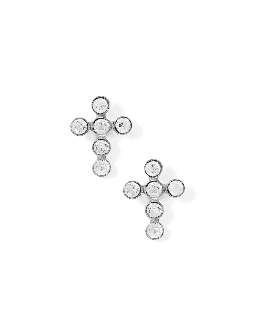 Clara Cross Silver Sparkle