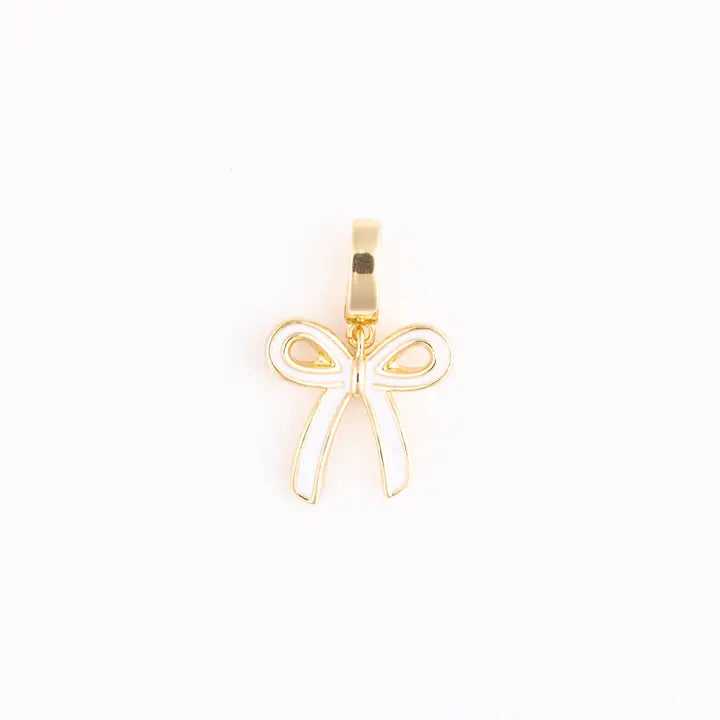 Charm Luxe White Bow