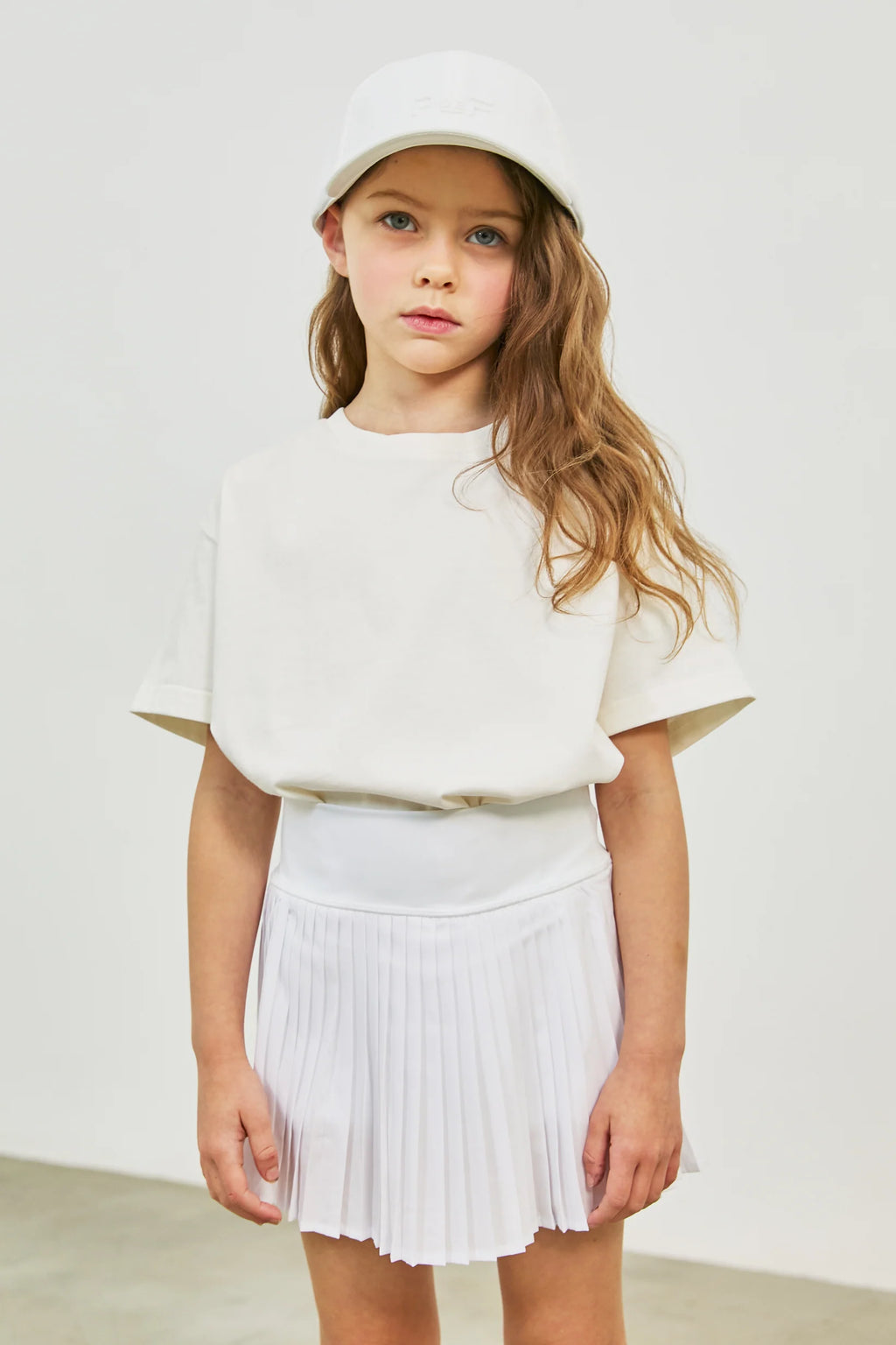 Pleated Tennis Skirt White